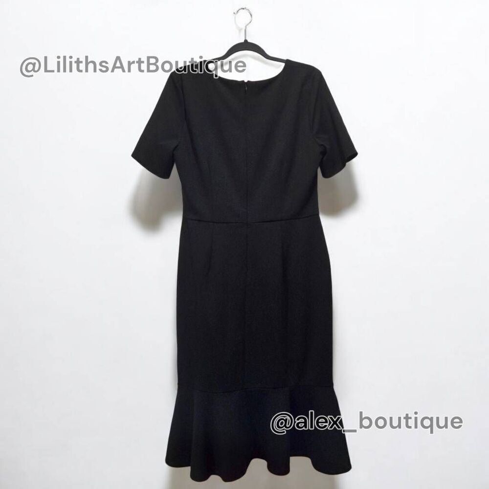 London Times Flounce Twist Midi Dress(C049)-Size 12 for Women - Picture 6 of 11